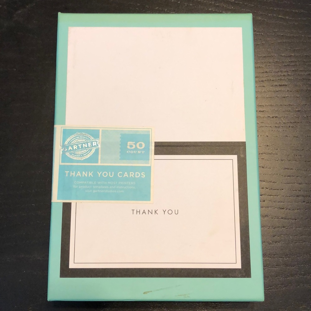 Thank You notecards and envelopes